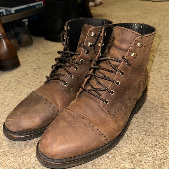 Thursday Boot Company Rustic Brown Leather Boots - Picture 3 of 8